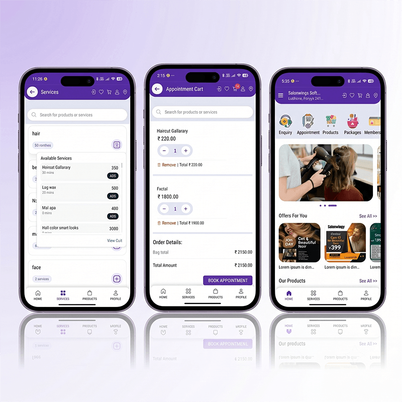 SalonWings Real-time Dashboard